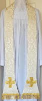 White Roman Preaching Stole